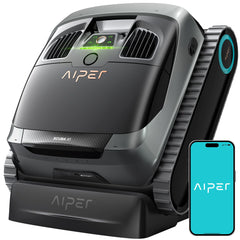 AIPER Scuba X1 Cordless Robotic Pool Cleaner, 6600 GPH High-Power Suction with Dual-Jet, Multi-Layer Filtration System, Horizontal Waterline Scrubbing, Ideal for Inground Pools - Kurnia Retail