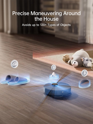 dreame X40 Ultra Robotic Vacuum with Removable & Liftable Mop, 12,000 Pa Suction, Side Brush Extensive Cleaning, 158°F Mop & Washboard Self Cleaning, Auto-Empty, Auto Refill, liftable Brushes