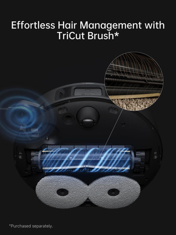 dreame X40 Ultra Robotic Vacuum with Removable & Liftable Mop, 12,000 Pa Suction, Side Brush Extensive Cleaning, 158°F Mop & Washboard Self Cleaning, Auto-Empty, Auto Refill, liftable Brushes
