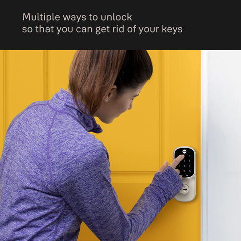 Yale YRL226-ZW2-BSP Assure Smart Lock, Black Suede