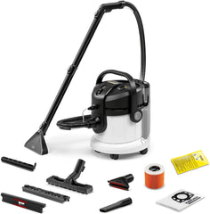 Karcher SE 4 Spray Extraction Cleaner, German Technology, Extreme Deep Cleaning, Powerful Dirt & Stain Removal, Removable Water Tank, Easy to Handle, White - Kurnia Retail