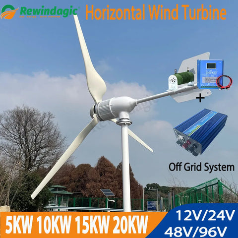 Electric Horizontal Wind Turbine Generator