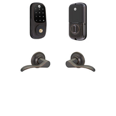 Yale Assure Lock Touchscreen, Wi-Fi Smart Lock with Norwood Lever - Works with the Yale Access App, Amazon Alexa, Google Assistant, HomeKit, Phillips Hue and Samsung SmartThings, Oil Rubbed Bronze - Kurnia Retail