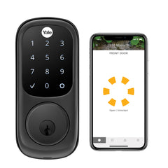 Yale Assure Lock Touchscreen, Wi-Fi Smart Lock - Compatible with Alexa, Google Assistant, HomeKit, Phillips Hue and Samsung SmartThings, Black Suede - Kurnia Retail