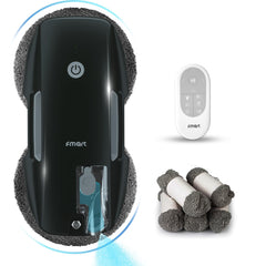 FMART Window Cleaner Robot Automatic Window Cleaning Robot with Ultrasonic Spray and Control via Remote for Indoor Outdoor High Rise Windows Ceilings - Kurnia Retail