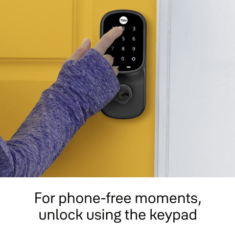 Yale YRL226-ZW2-BSP Assure Smart Lock, Black Suede